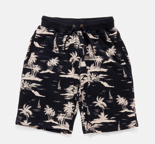 10 Deep- Black Sand Sweatshort Black