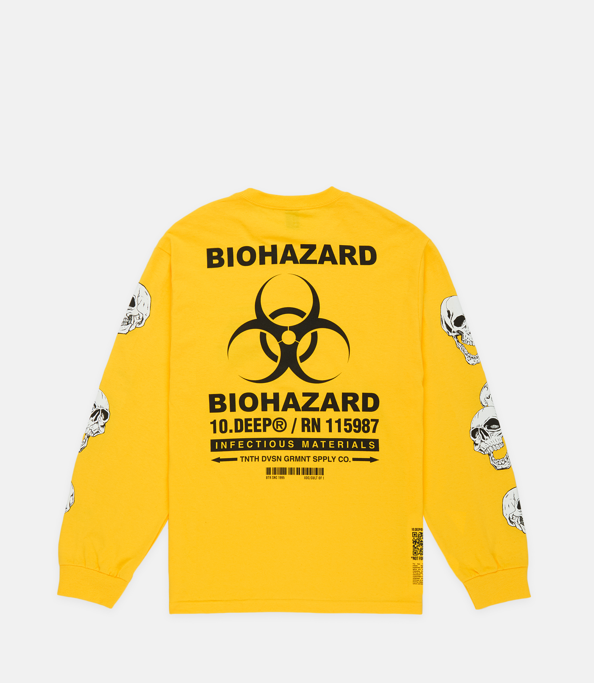 192TD4124-BIOHAZARD-LS-TEE-YELLOW_BACK