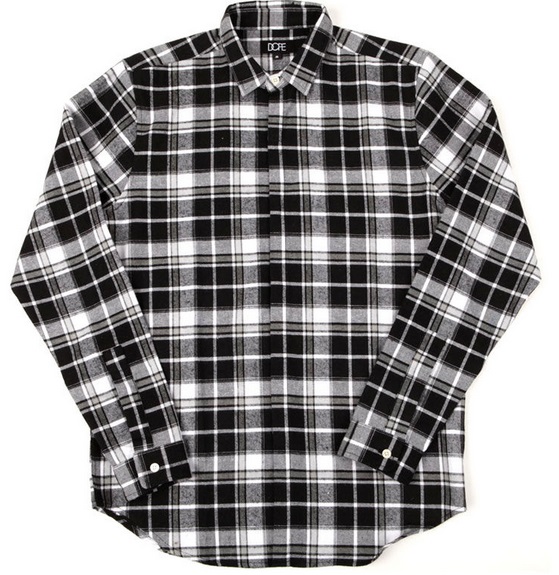 black white flannel