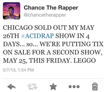 chance tweet