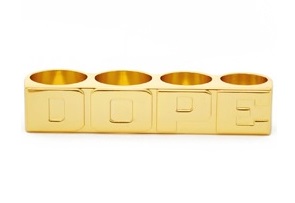 dope gold 4 finger ring