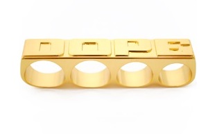 dope gold 4 finger ring23