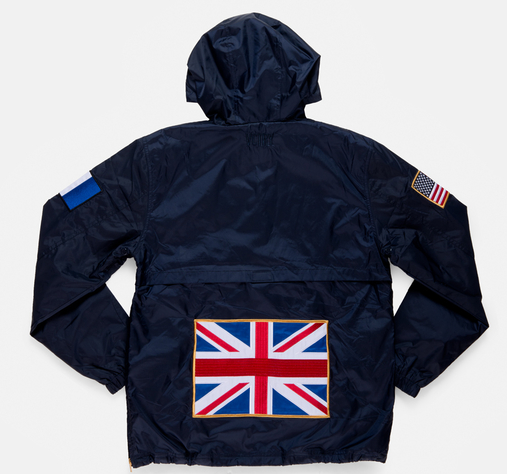 flags navy jacket