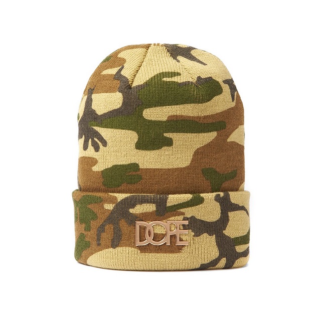 gold_logo_beanie_woodland_camo_front