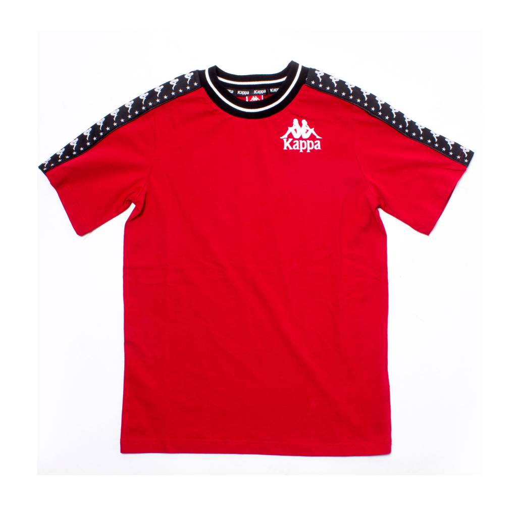kappa-authentic-anchen-tape-tee-red-black