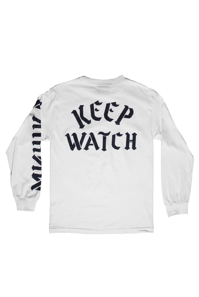 keep watch long sleeve white back