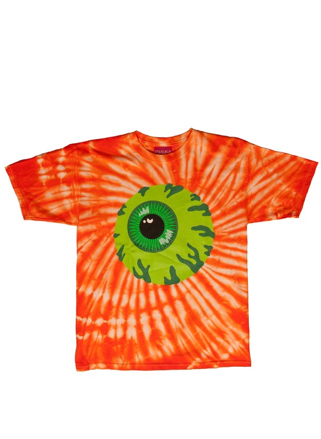 keep watch tie dye orange tee