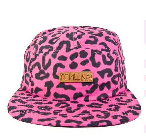 leopard 5 panel magenta